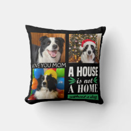 Dog mam drie foto aangepast aan collage en hondenq kussen