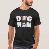 Dog Mam Eigenaar Engelse Bulldog Dog Love-R T-shirt (Voorkant)