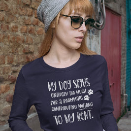 Dog mam Funny Custom Photo Women's marine Long T-shirt