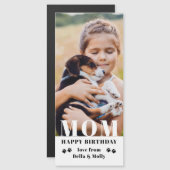 Dog mam Happy Birthday Modern Persoonlijke foto (Voorkant / Achterkant)