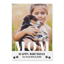 Dog mam Happy Birthday Modern Persoonlijke foto