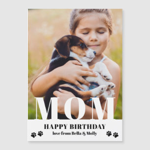 Dog mam Happy Birthday Modern Persoonlijke foto