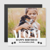 Dog mam Happy Birthday Modern Persoonlijke foto (Voorkant / Achterkant)