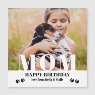 Dog mam Happy Birthday Modern Persoonlijke foto