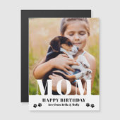 Dog mam Happy Birthday Modern Persoonlijke foto (Voorkant / Achterkant)