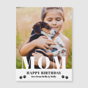 Dog mam Happy Birthday Modern Persoonlijke foto