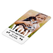 Dog mam Happy Birthday Modern Persoonlijke foto Magneet (Linkerzijde)
