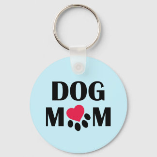 Dog mam Heart Paw Sleutelhanger