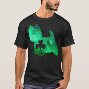 Dog mam Hondenliefhebber St Patrick's Day Westie M T-shirt