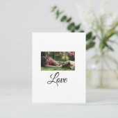 Dog mam-liefhebbers naam sms-gezelschapsdiernaam t briefkaart (Staand voorkant)