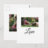 Dog mam-liefhebbers naam sms-gezelschapsdiernaam t briefkaart (Voorkant / Achterkant)