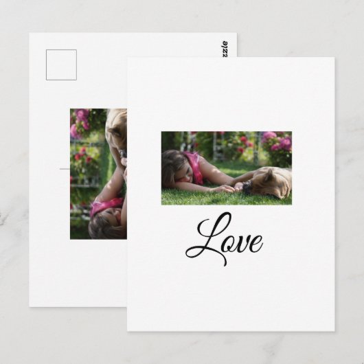 Dog mam-liefhebbers naam sms-gezelschapsdiernaam t briefkaart (Voorkant / Achterkant)