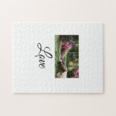 Dog mam-liefhebbers naam sms-gezelschapsdiernaam t legpuzzel (Horizontaal)