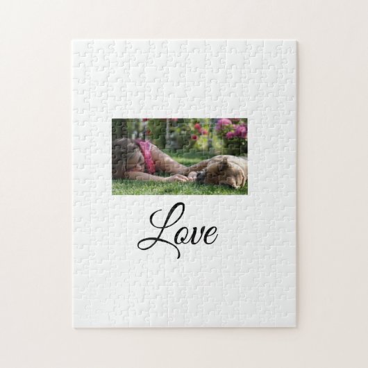 Dog mam-liefhebbers naam sms-gezelschapsdiernaam t legpuzzel (Verticaal)