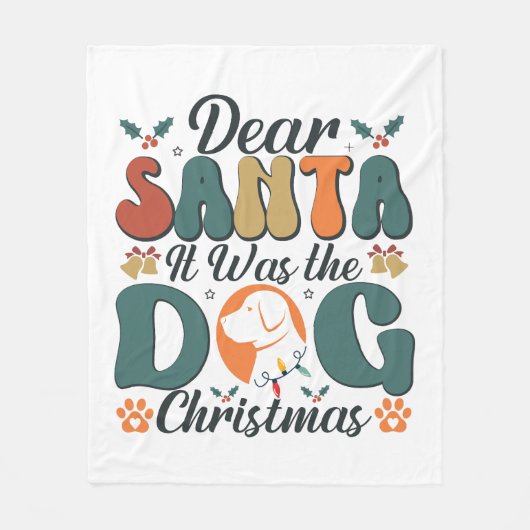 Dog Mam Life Fleece Deken (Voorkant)