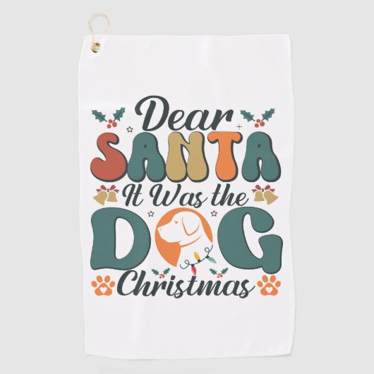 Dog Mam Life Golfhanddoek (Voorkant)
