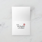  Dog Mam Moederdag Floral Kaart (Binnen)