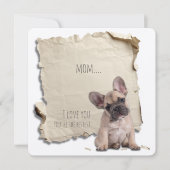 Dog Mam Moederdag Kaart Custom Ik Hou Van Je (Voorkant)