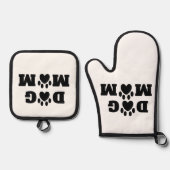 "Dog Mam" Ovenwant & Pannenlap Set (Voorkant)