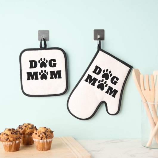 "Dog Mam" Ovenwant & Pannenlap Set (Insitu(Ophanging))
