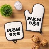 "Dog Mam" Ovenwant & Pannenlap Set (Top down)