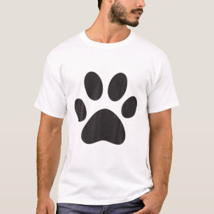 Dog mam Papa Puppy Love Dogs Paw Print T-shirt