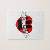 Dog mam Paw en Red Heart Tekening Legpuzzel (Horizontaal)