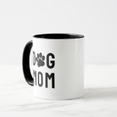 Dog mam Paw Print Mok (Voorkant links)