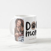 Dog mam Paw Print Photo Collage Coffee Mok Cup (Voorkant links)