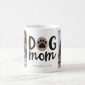 Dog mam Paw Print Photo Collage Coffee Mok Cup (Center)