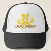 Dog mam Paw Sunflower Tekening Trucker Pet (Voorkant)