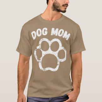 Dog mam Pawprint Love  T-shirt