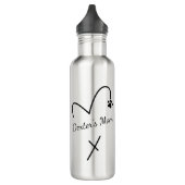 Dog mam, personaliseer deze hond mam of hond papa waterfles (Links)