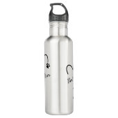 Dog mam, personaliseer deze hond mam of hond papa waterfles (Achterkant)