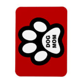 Dog mam Pw Print Flexible Magnet Magneet (Verticaal)