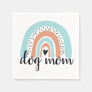 Dog mam Rainbow Blue Peach Servet