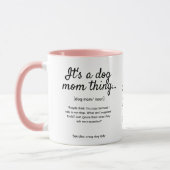 Dog Mam Tweezijdig Aangepast Pet Foto & quote Mok (Links)