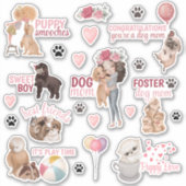 Dog mam Vinyl Stickers (Voorkant)