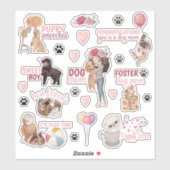 Dog mam Vinyl Stickers (Vel)