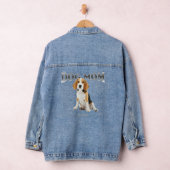 Dog Mam voor een Beagle Ontworpen in Waterverf Denim Jacket (Hangar)