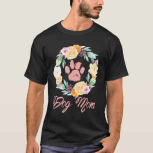 Dog mam voor vrouwen Pet Paw T-shirt