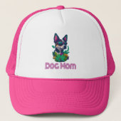 Dog Mam, zomer en grappig verjaardagscadeau Trucker Pet (Voorkant)