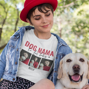 Dog Mama   3 Foto-collage T-shirt