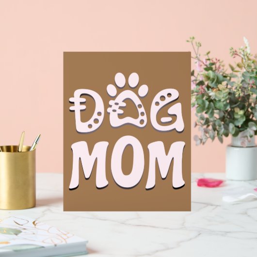 Dog mama acryl bord (Huwelijk)