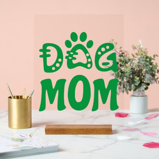 Dog mama acryl bord (Huwelijk)