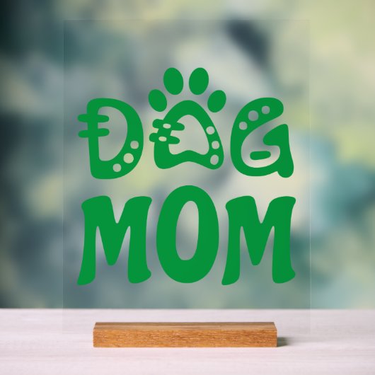 Dog mama acryl bord (Neutraal)