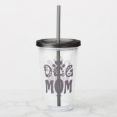 Dog mama acryl drinkbeker (Voorkant)