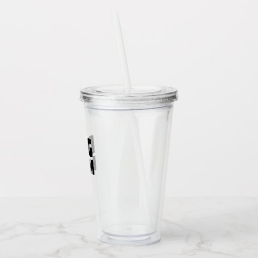 Dog mama acryl drinkbeker (Links)