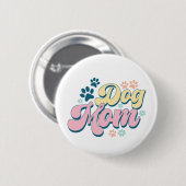'Dog Mama' Badge Ronde Button 5,7 Cm (Voorkant /achterkant)