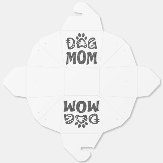 Dog mama bedankdoosjes (Ongevouwen)
